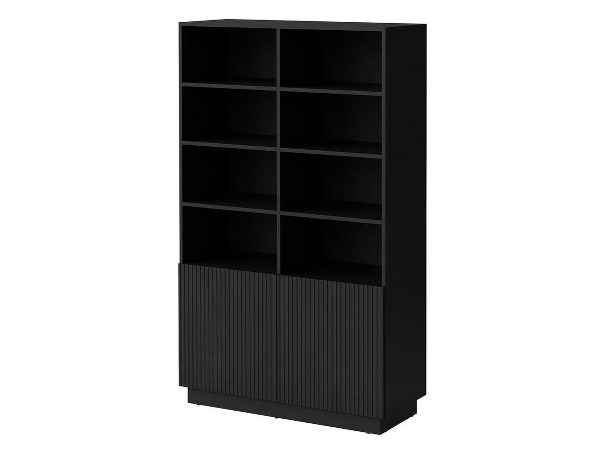 STANDREGAL Liverti 2D - Schwarz, Holzwerkstoff/Kunststoff (100/173/42cm) - MIRJAN24