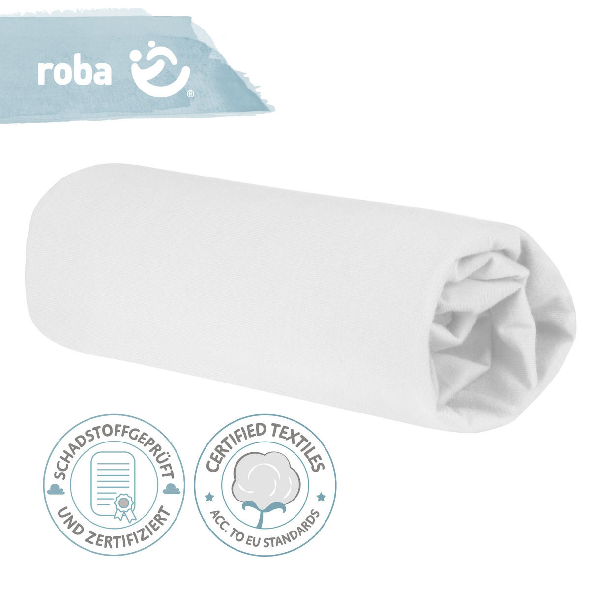 SPANNBETTLAKEN 60x120 - 70x140 cm - Weiß, Textil (70/140cm) - Roba