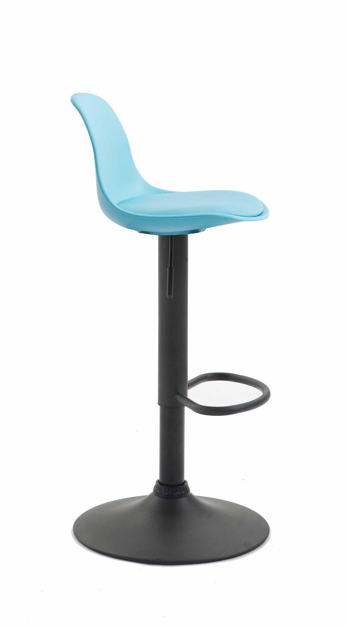 BARHOCKER Kunststoff blau - Blau/Schwarz, Kunststoff/Metall (39/82/43cm) - CLP