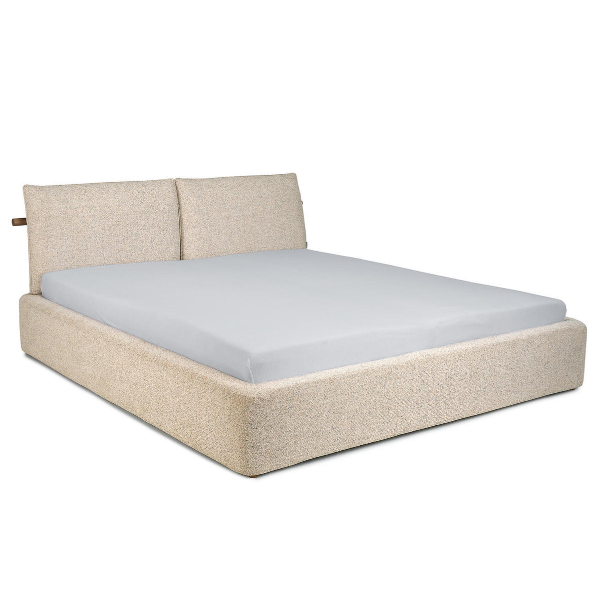 POLSTERBETT - Beige, Textil (180/200cm) - home24