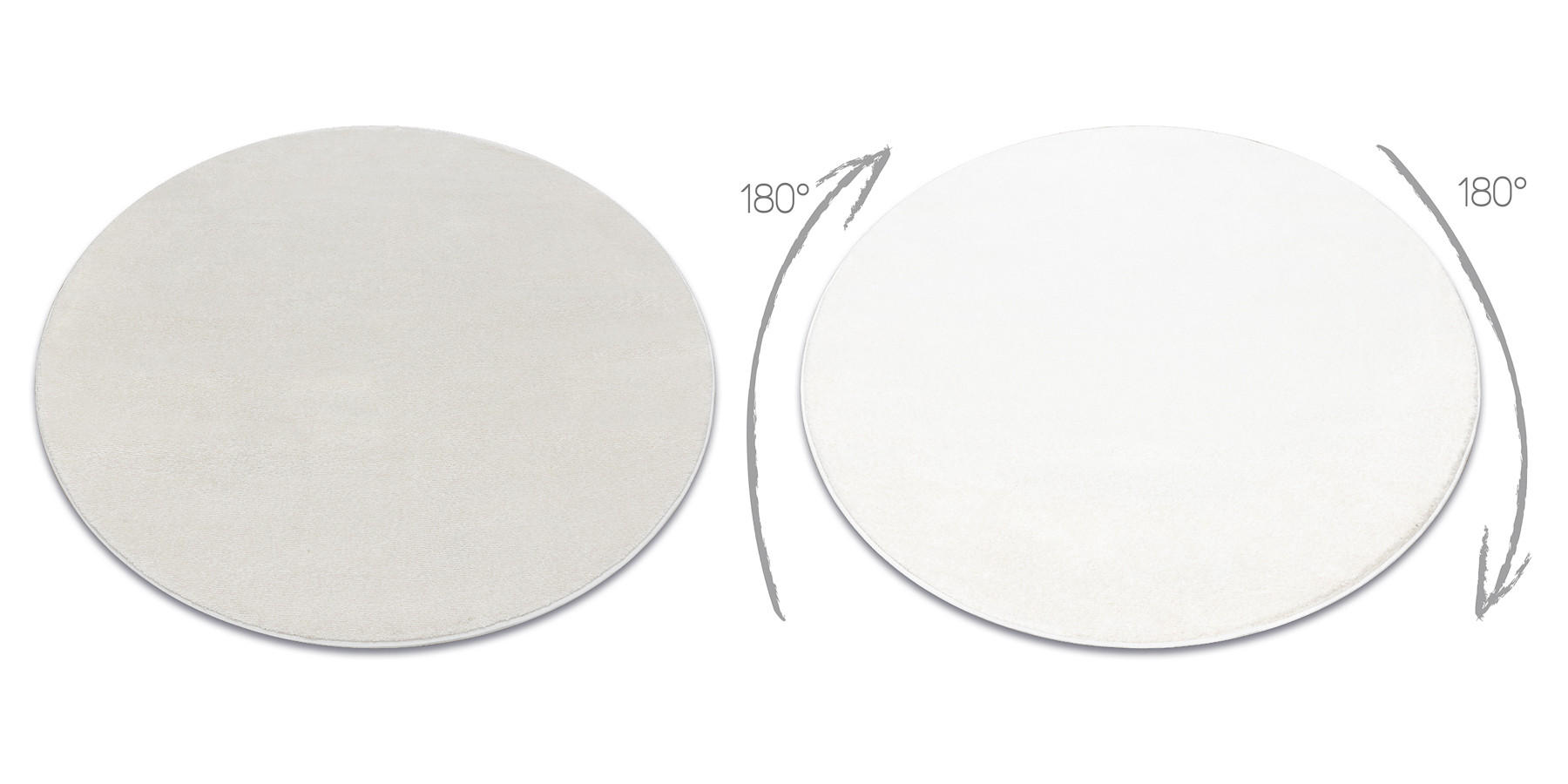 TEPPICH Softy 200 cm - Creme, Textil (200/200cm) - rugsX