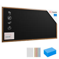 KREIDETAFEL mit Holzrahmen 200x100cm - Braun, Holz (200/100/2cm) - ALLboards