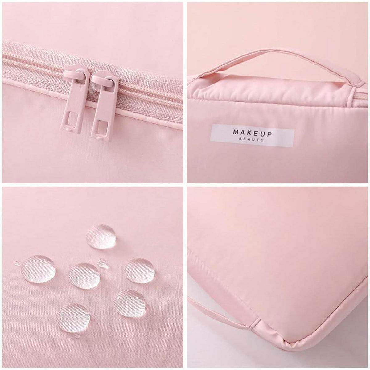 KOSMETIKTASCHE 2-teiliges Set Rosa - Rosa, Textil (21/2.3/30cm)