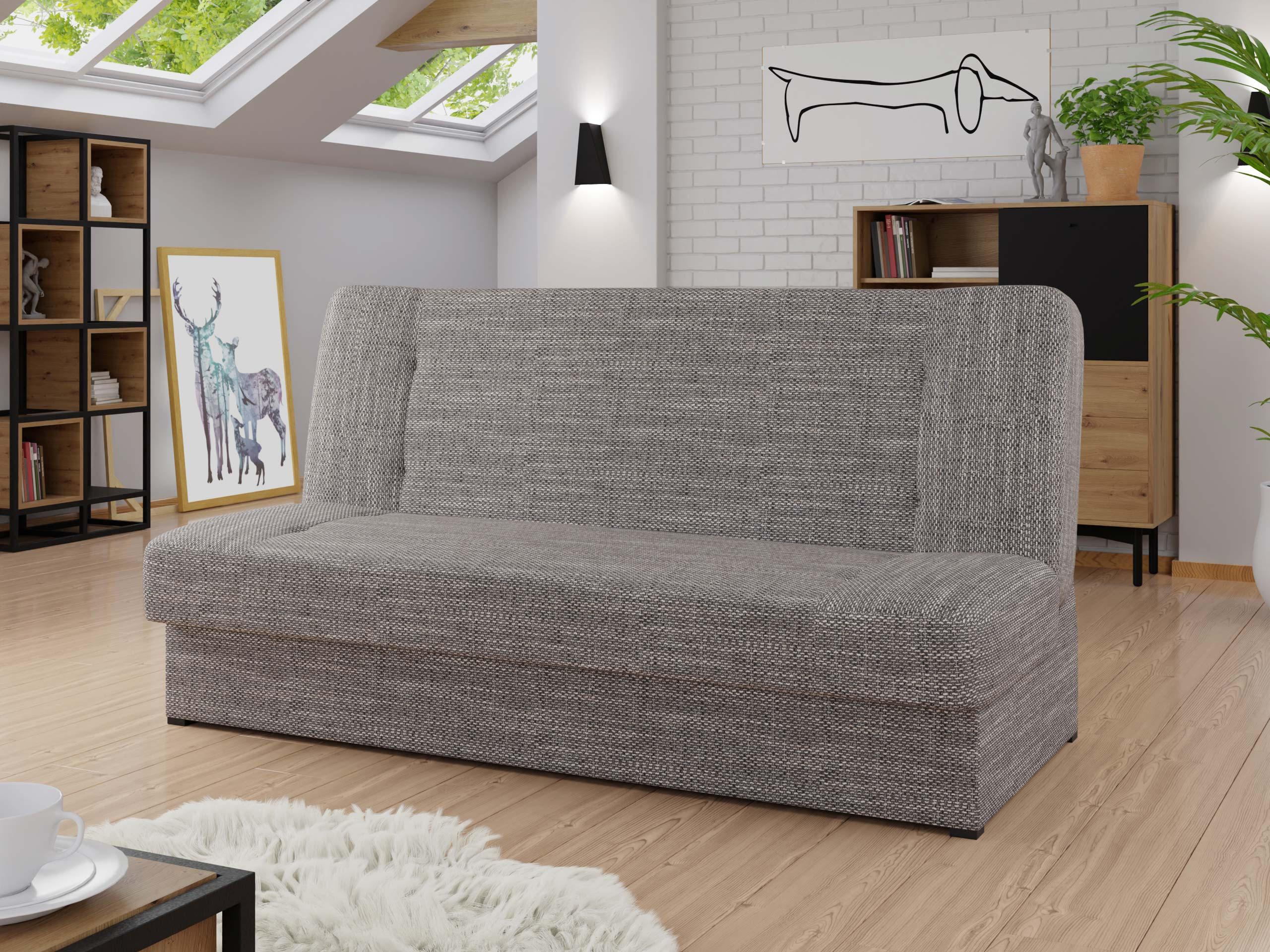 SCHLAFSOFA Zelka - Grau, Holz/Kunststoff (192/93/85cm) - MIRJAN24
