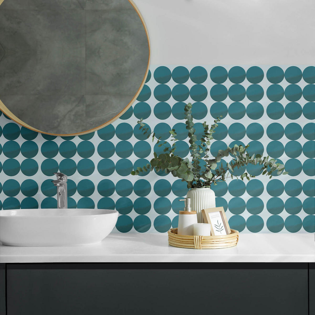 WANDPANEEL 10x 40x20 cm selbstklebend Sferra - Pastellgrün, Kunststoff (20/1.6/40cm) - Wallfluent