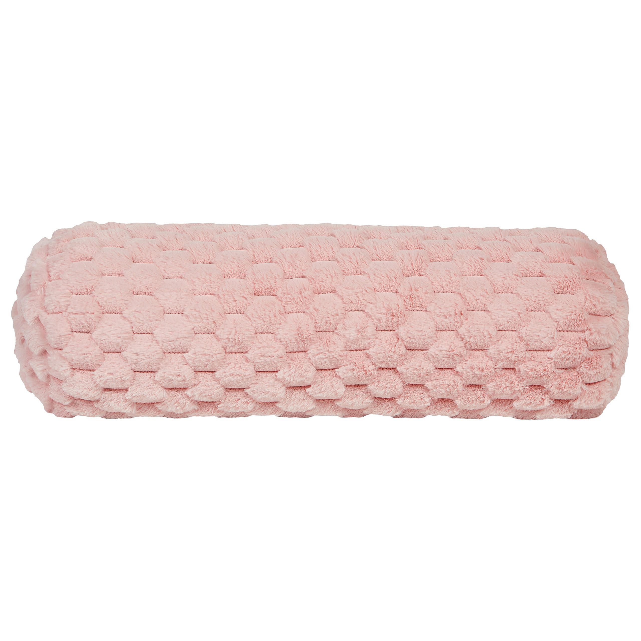 Dekokissen Rosa 60/22 cm Linden - Pink, Kunststoff (60/22cm) - Beliani