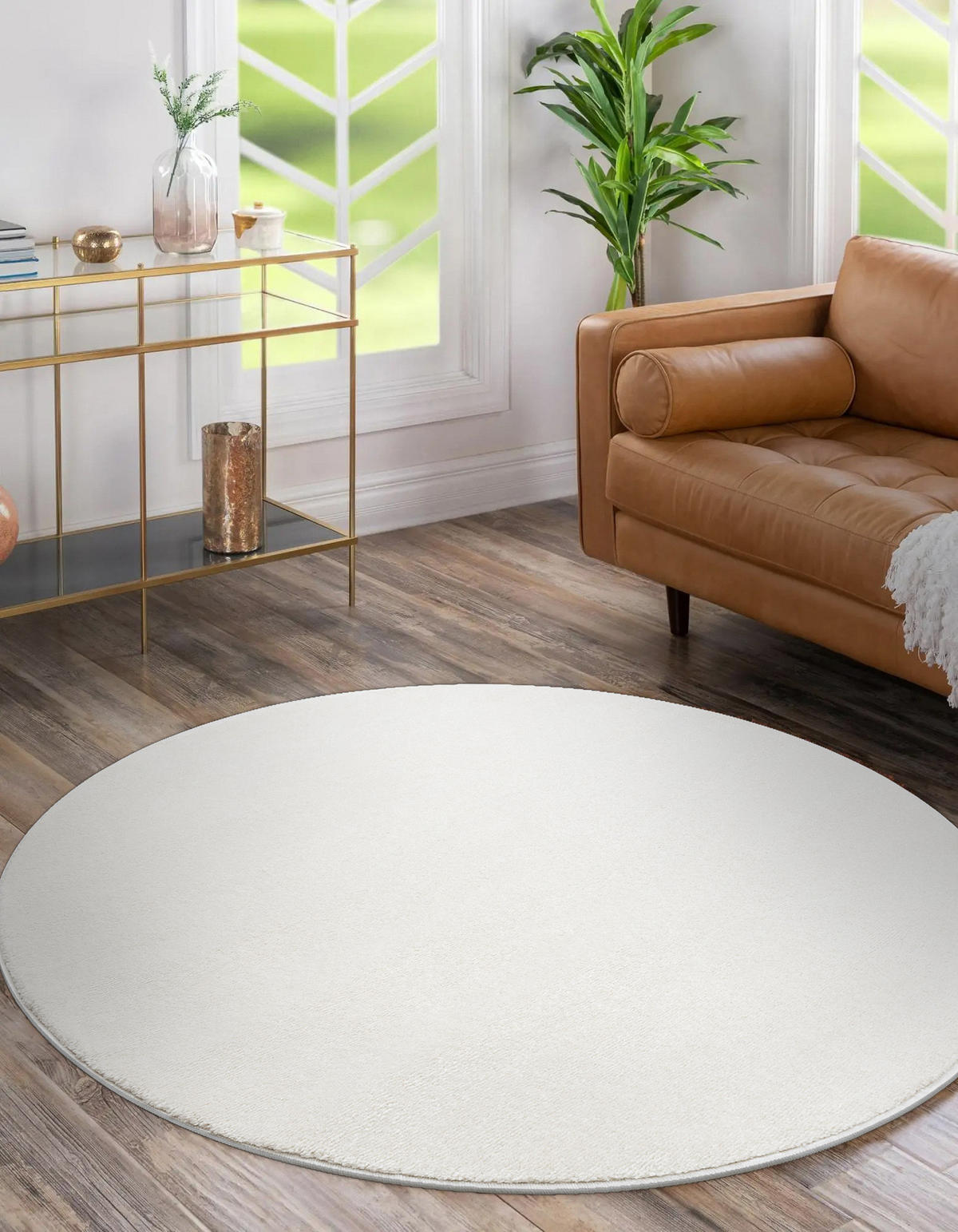 TEPPICH Softy 200 cm - Creme, Textil (200/200cm) - rugsX