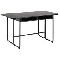 ESSTISCH, Darlington, Schwarz, MDF, 80 x 140 x 77 cm - Schwarz, Holzwerkstoff/Metall (140/80/77cm) - ebuy24