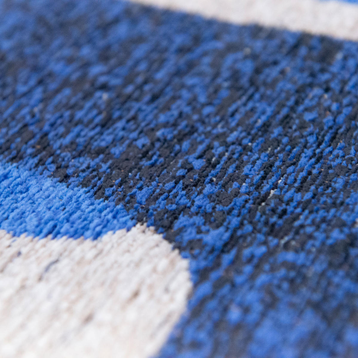 TEPPICH Ultramarine Craft Kuba 240/240 cm - Blau, Naturmaterialien/Textil (240/240cm) - Louis De Poortere