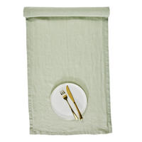 TISCHLÄUFER Riga 50x160cm - Salbeigrün, Textil (50/160cm) - Butlers