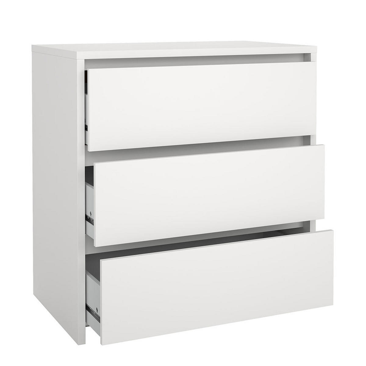 KOMMODE, Next, Weiß, Holzwerkstoff, 80 x 48 x 84 cm - Weiß, Holzwerkstoff (80/84/48cm) - ebuy24