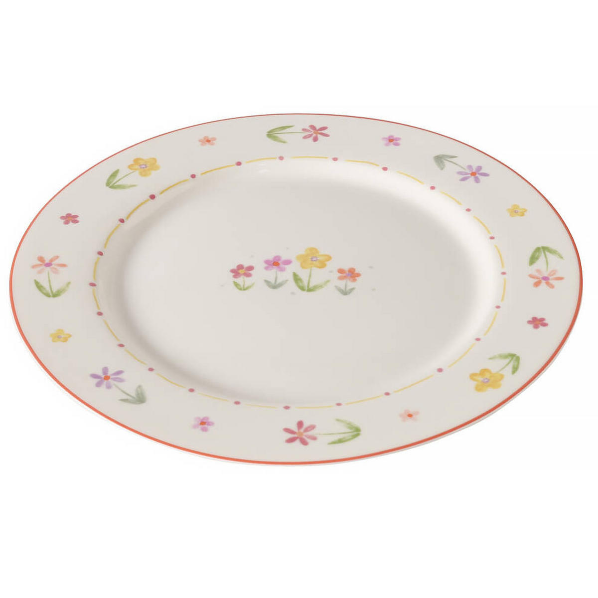 ESSTELLER Blümi Ø 27 cm - Hellgelb/Multicolor, Keramik (27cm) - Boltze Home