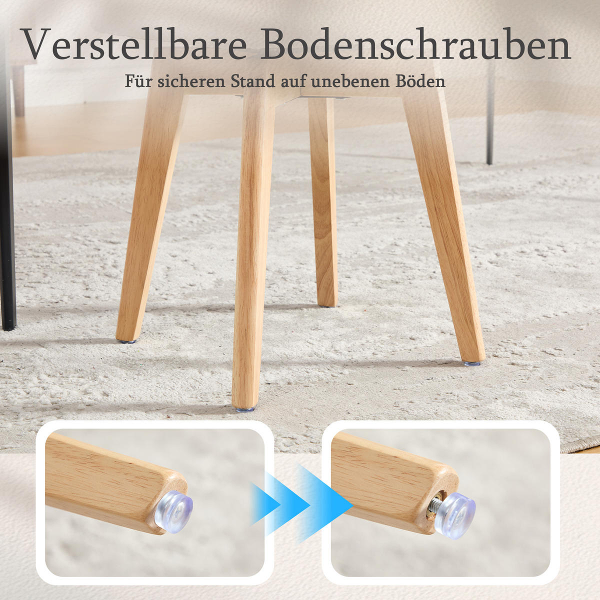 ESSZIMMERSTUHL 2er Set 360° drehbar, Wiener Geflecht, Chenille, Massivholz, Grau - Eichefarben/Grau, Holz/Textil (43/77/50cm) - LVHOM