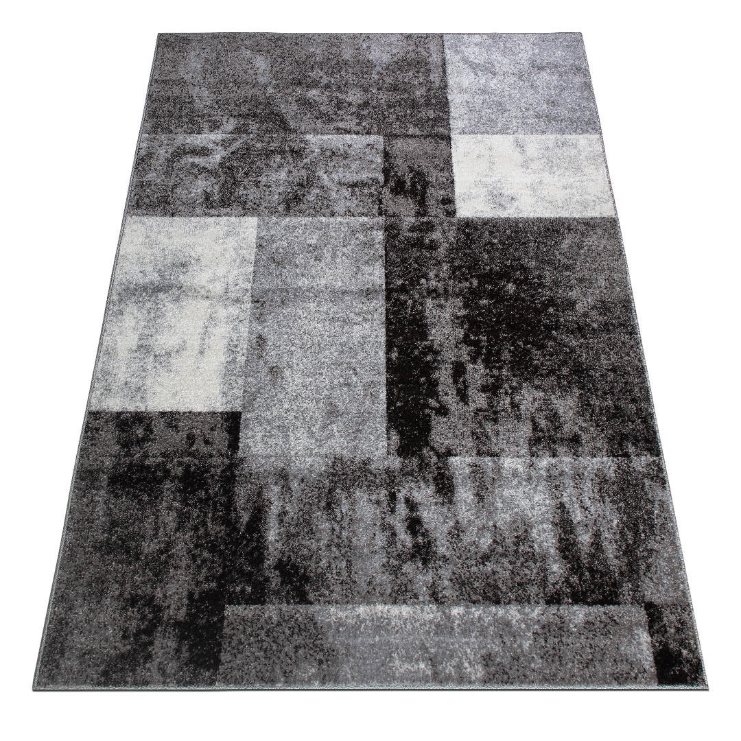 TEPPICH Phönix abstraktes Design grau 200 x 290 cm - Grau, Kunststoff/Textil (200/290cm)