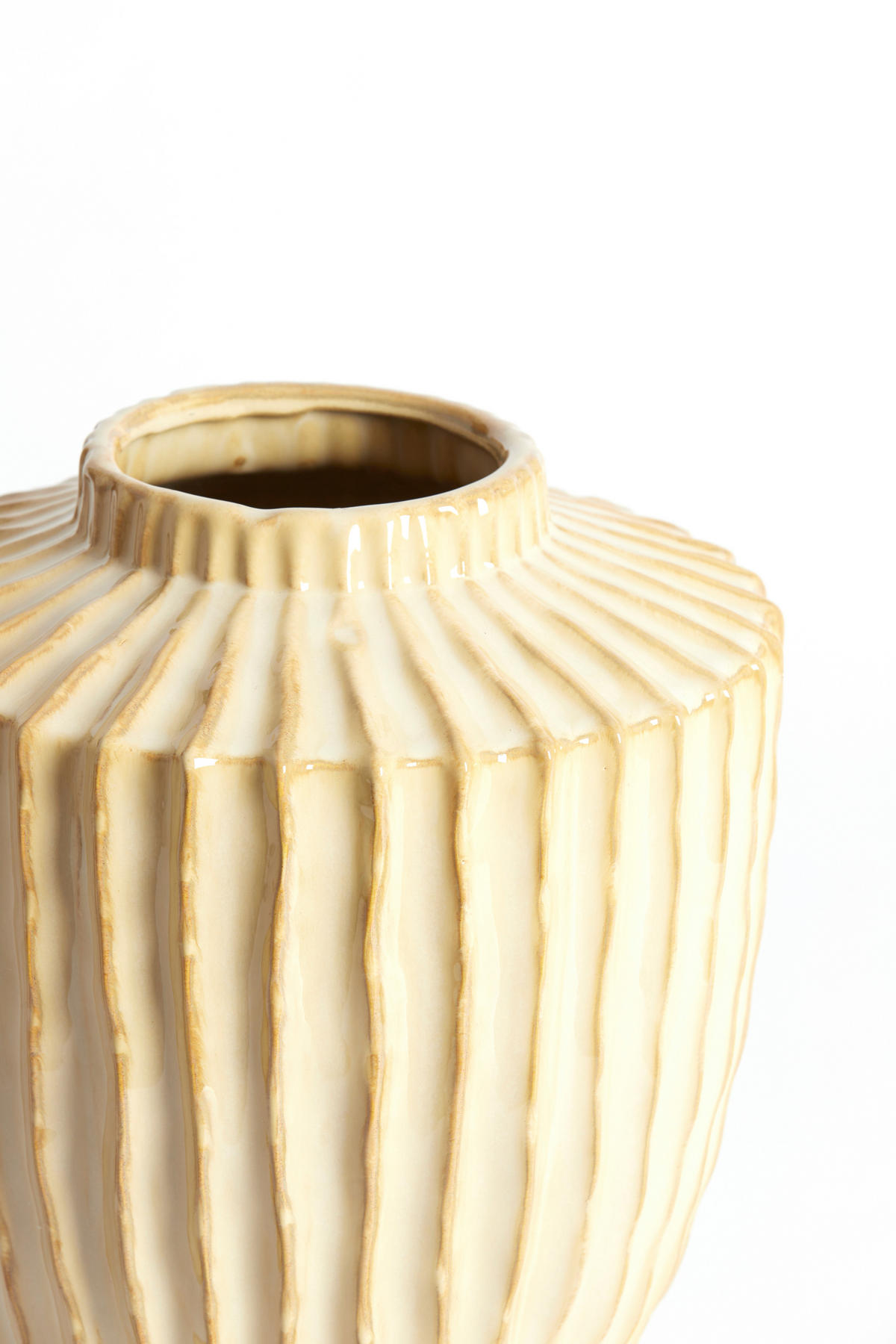 VAZE Talea Braun 30/30/32 cm - Braun, Keramik (32cm) - Light & Living