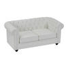 SOFA 2-Sitzer - Kunstleder - Weiß - CHESTERFIELD - Weiß, Leder (88/72/168cm) - Vente-Unique