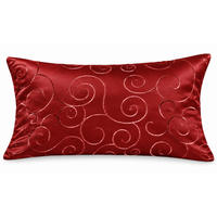 KISSENBEZUG 30x50 cm Bordeaux Damast Circle - Bordeaux, Textil (30/50cm) - TiborTex