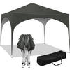 PAVILLON Faltbar wasserdichter Faltpavillon, aus Oxford Metallrahmen 3x3m - Grau, Metall (300/260/300cm) - Woltu