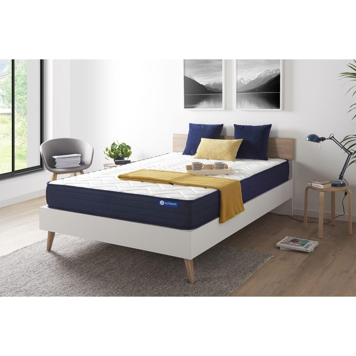 MATRATZE Actilatex life Latex und Memory-Schaum 130 x 190 cm h4 - Weiß, Textil (130/190cm) - ACTISOM