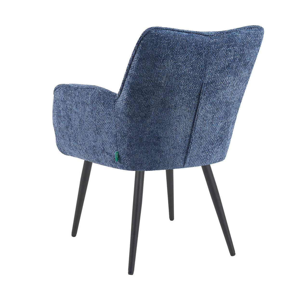 ESSZIMMERSTUHL Mika-Miro - Blau/Schwarz, Textil/Metall (59/84/66cm) - DUBI Möbel