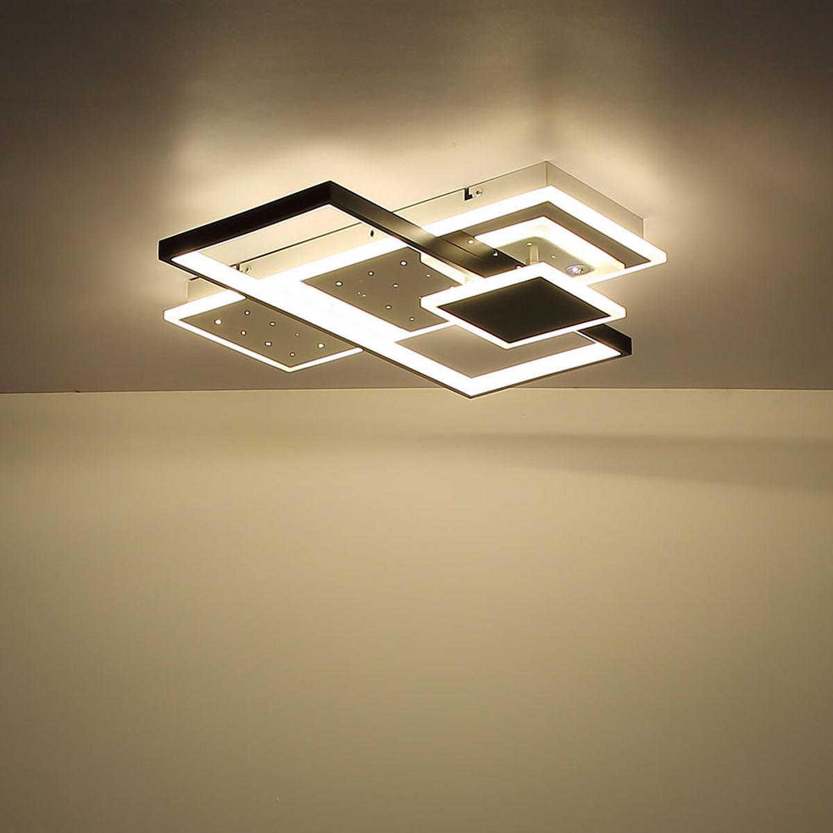 LED DECKENLEUCHTE Dabby Weiß - Weiß, Metall (50/50/7.2cm) - Globo Lighting