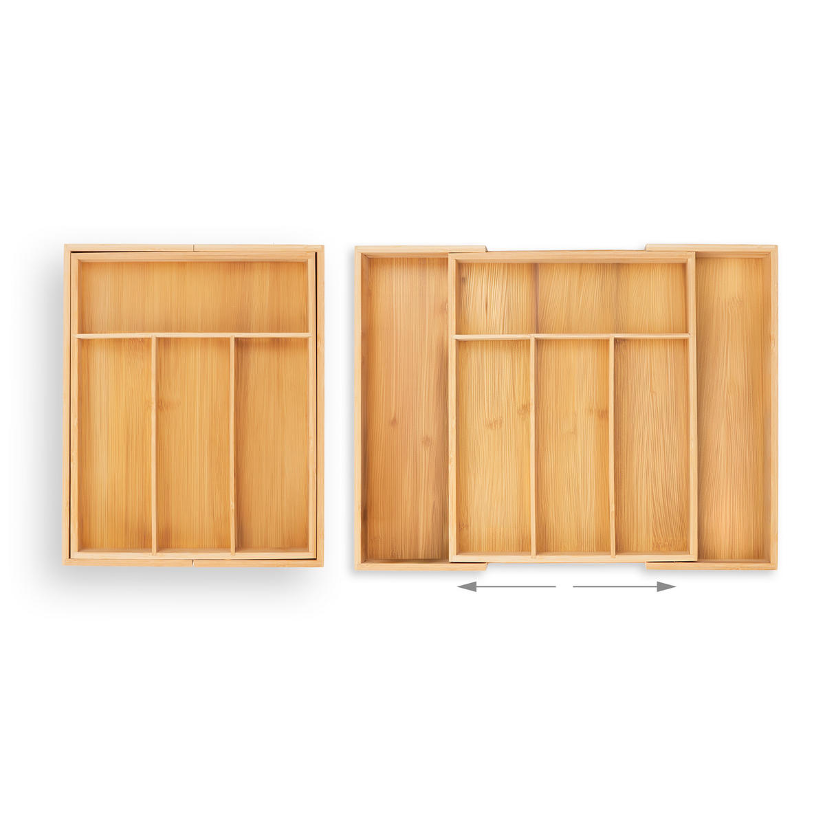 BESTECKKASTEN - Hellbraun, Holz/Holzwerkstoff (29/5/35.5cm) - Relaxdays