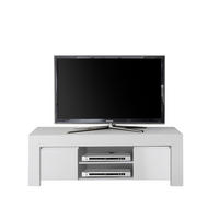 TV-MÖBEL mit 2 Türen L138 cm - Firenze - Weiß, Holzwerkstoff (42/44/138cm) - Calicosy