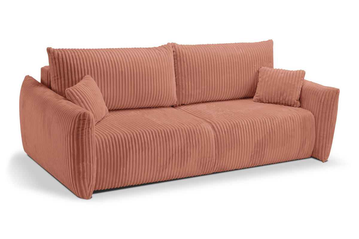 SOFA Hallora - Rosa (Tilia 62) - Altrosa, Holzwerkstoff (240/88/108cm) - Möblo