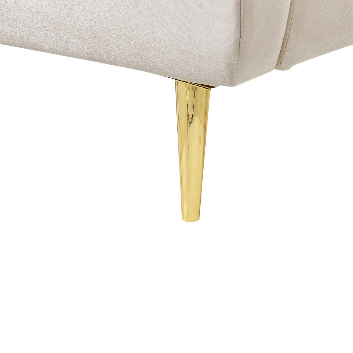 POLSTERBETT 180/200cm Beige Forbach - Beige, Textil (180/200cm) - Beliani
