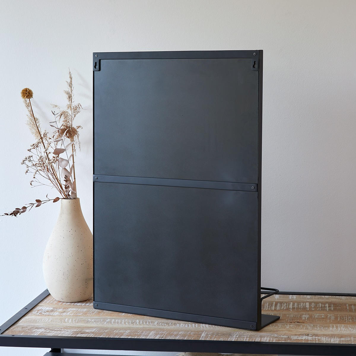 SPIEGEL Lison Schwarz aus Metall - Schwarz, Metall (50/70/15cm) - Tikamoon