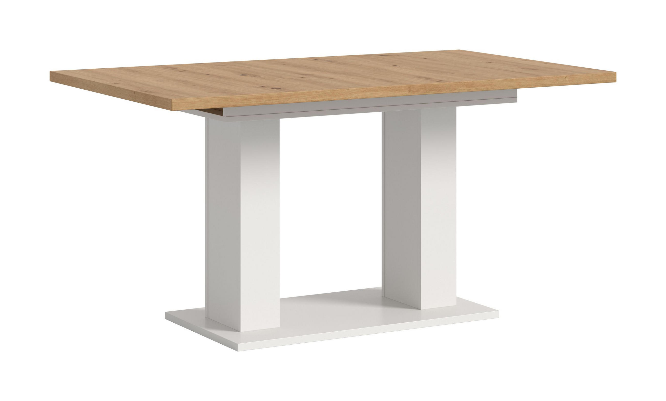 ESSTISCH MOTION (B/H/T: ca. 150/76/90 cm) in Weiß/Artisan Oak Nachbildung - Weiß, Holzwerkstoff (90/150/76cm)