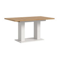 ESSTISCH MOTION (B/H/T: ca. 150/76/90 cm) in Weiß/Artisan Oak Nachbildung - Weiß, Holzwerkstoff (90/150/76cm)