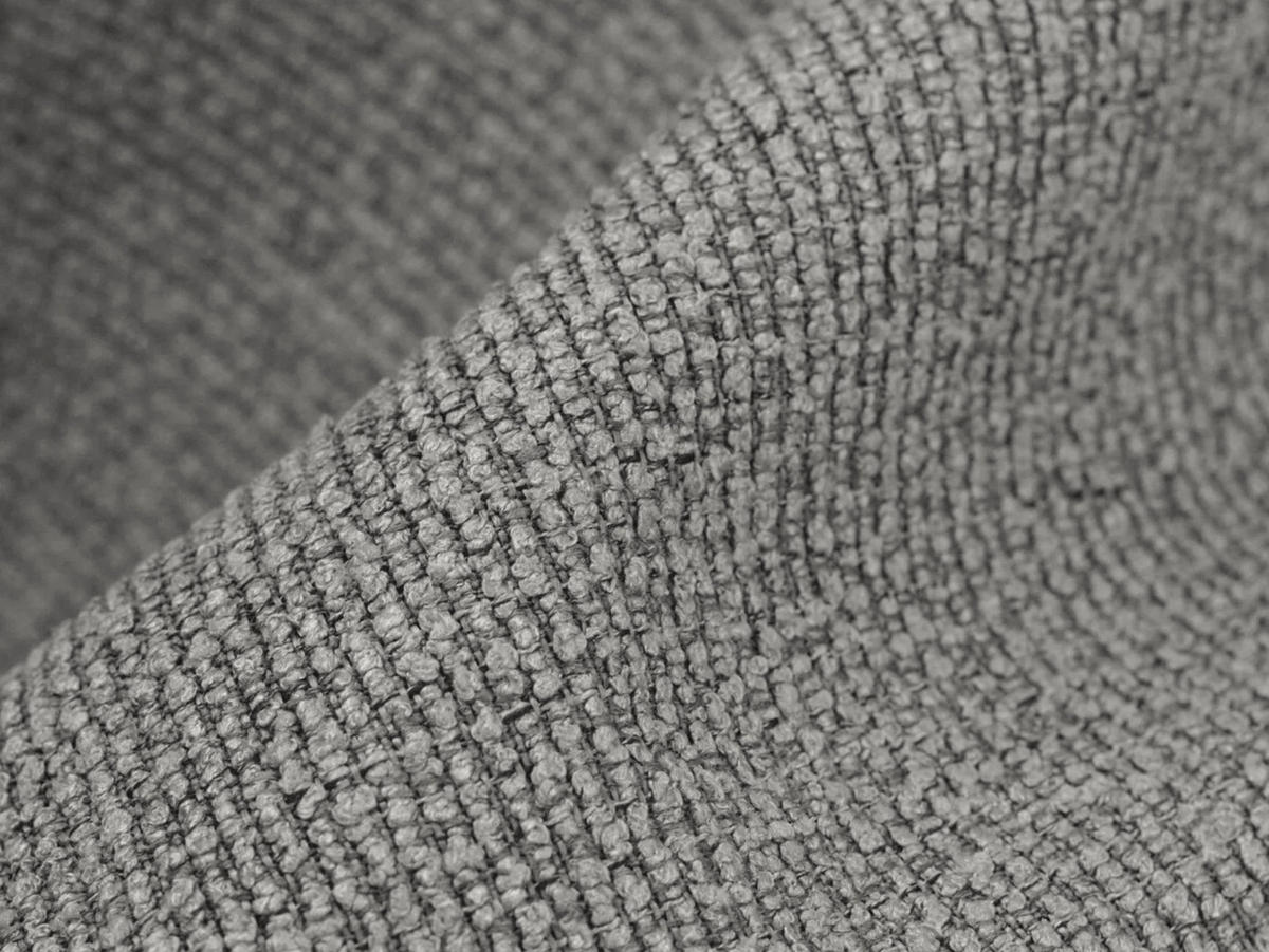 SOFAELEMENT Bouclé Stoff Grau - Hellgrau/Schwarz, Holzwerkstoff/Kunststoff (70/75/94cm) - Makamii