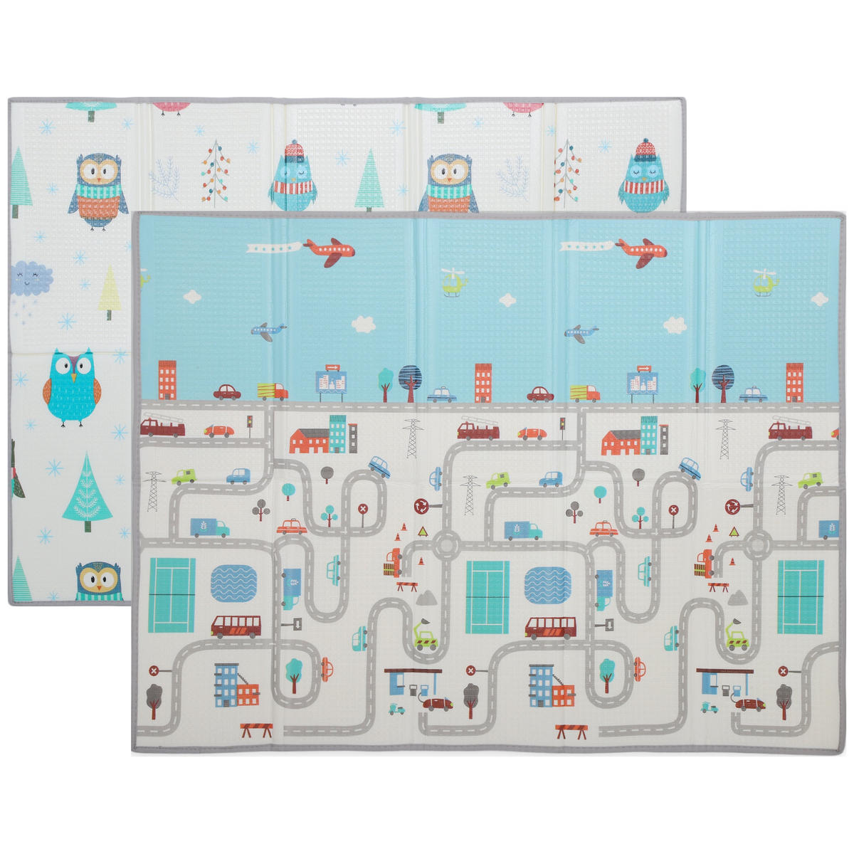 BABY-SPIELMATTE DE-10824 doppelseitig mit Rennwagenmotiven Mehrfarbig - Multicolor, Kunststoff (150/1.5/200cm) - ComfortXL