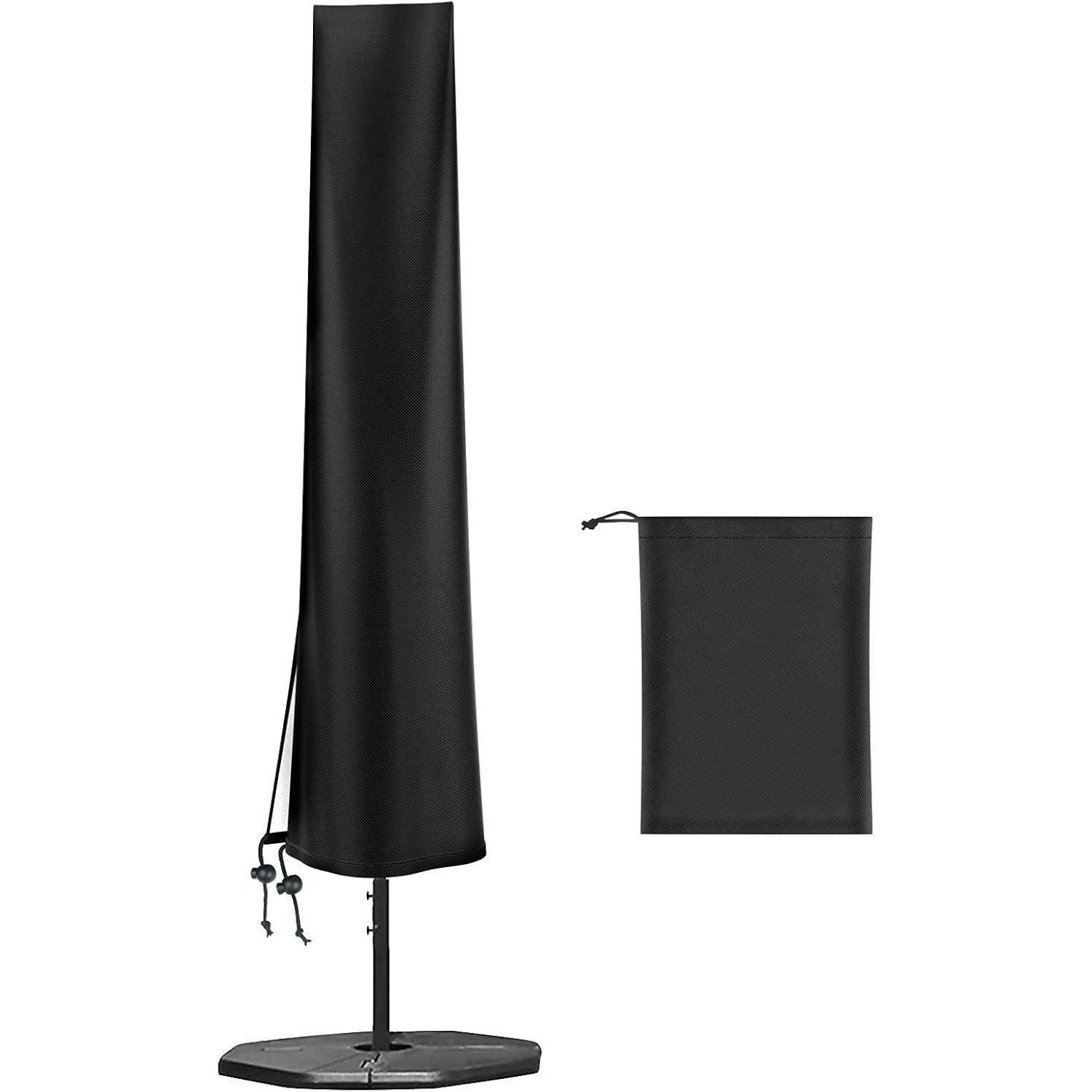 SONNENSCHIRM Schutzhülle 190 cm H x 30/50 cm Wasserdicht Winddicht - Schwarz, Kunststoff (190/50/30cm)