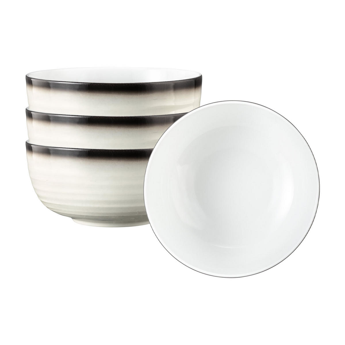 MÜSLISCHALEN Terra Corso ø 15 cm 4er Set - Beige/Grau, Keramik (15cm) - Seltmann Weiden
