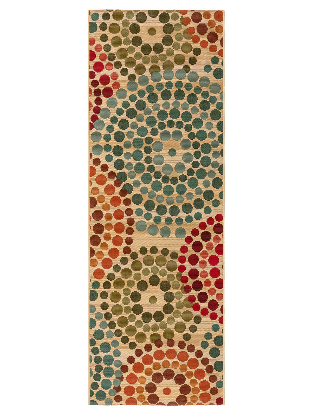 OUTDOORTEPPICH Artis Beige/Multicolor 80x250 cm - Beige, Textil (80/250cm) - benuta Nest