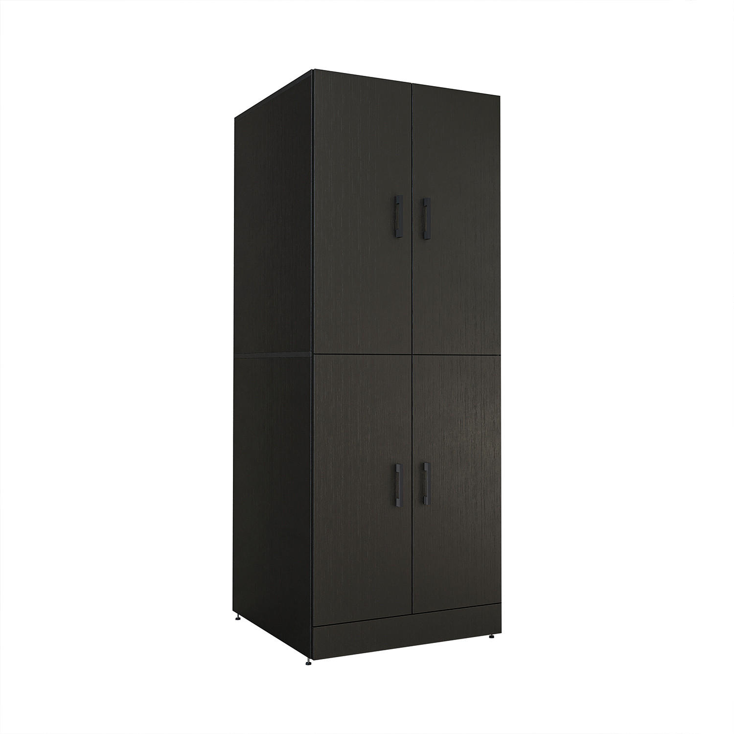 WASCHMASCHINENSCHRANK DORA-I 70cm Breit - Schwarz, Holzwerkstoff (70/186/74cm)
