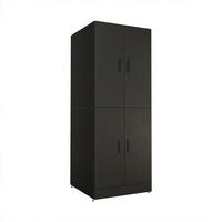 WASCHMASCHINENSCHRANK DORA-I 70cm Breit - Schwarz, Holzwerkstoff (70/186/74cm)