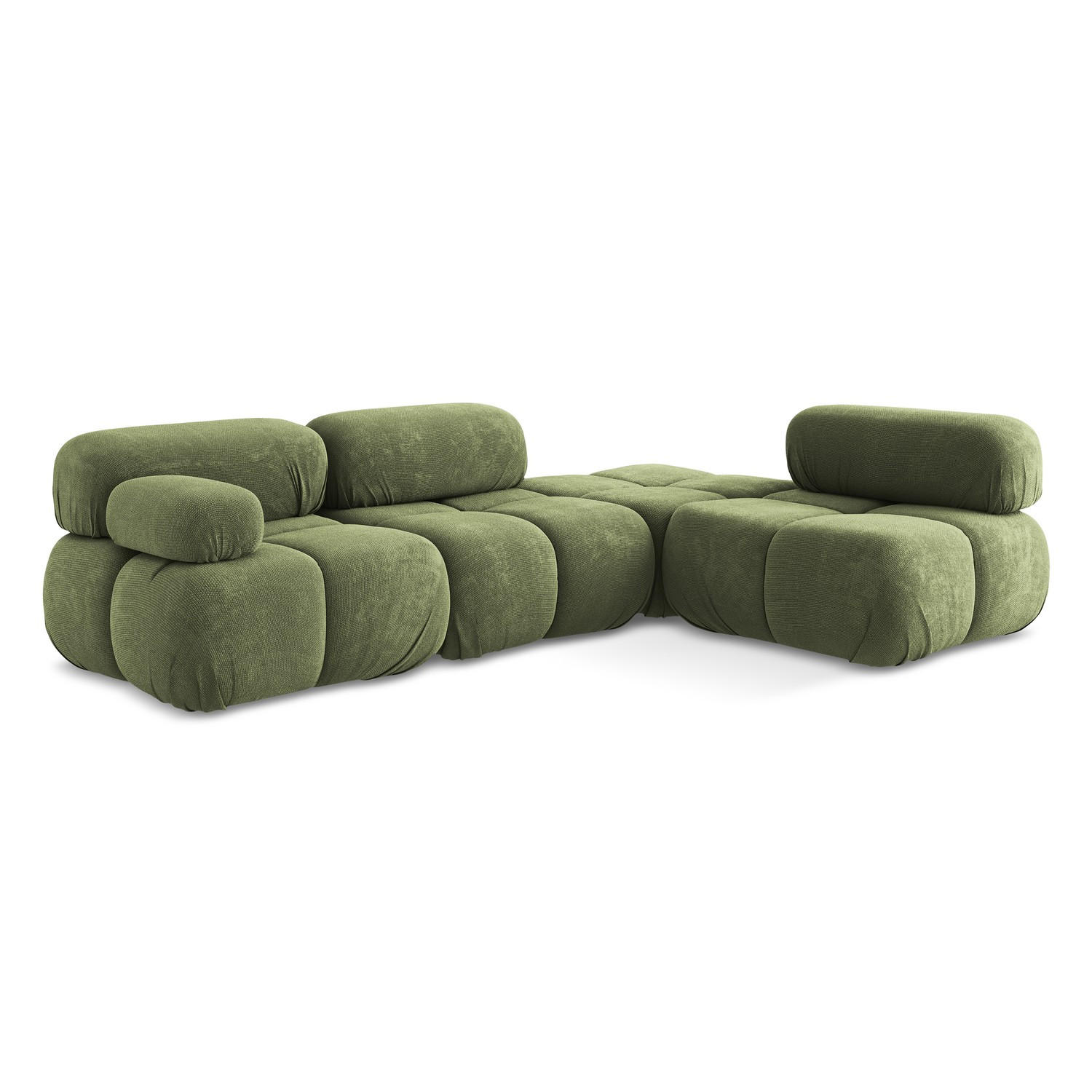 LaMiaSofa Ecksofa Grün 285x190 cm