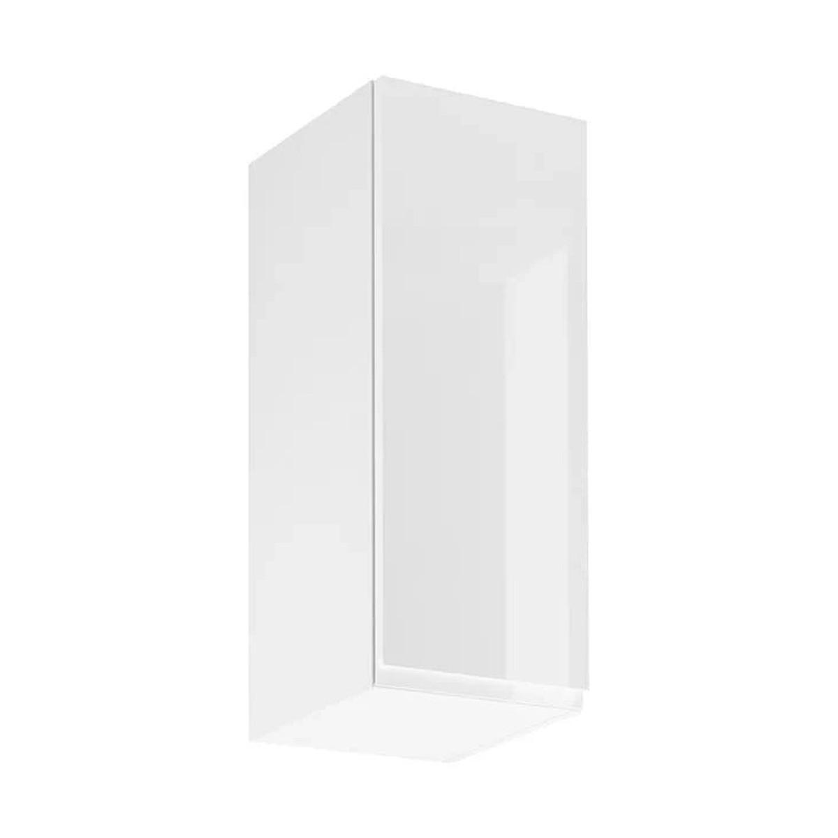 HÄNGESCHRANK – 30 cm – G30 – Velmora – Weiß / Weiß Hochglanz - Weiß Hochglanz, Holzwerkstoff (30/72/32cm) - ROYAL24_MARKT