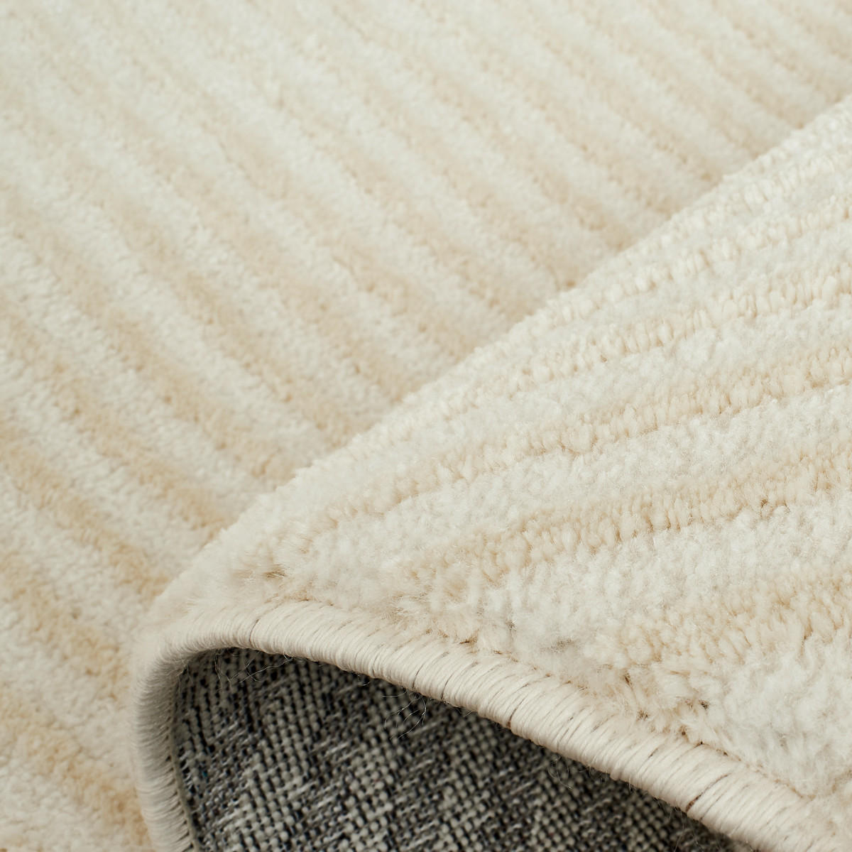 TEPPICH mit reliefartigem Muster in Creme Bianca 200x290 cm - Creme, Textil (200/290cm) - Nazar Rugs