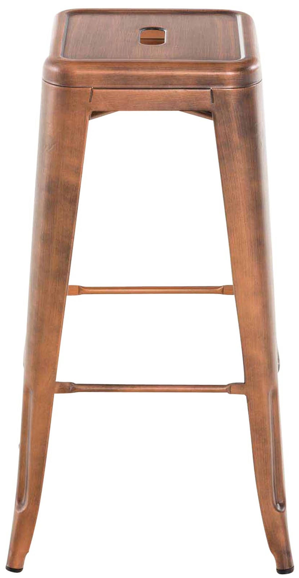 BARHOCKER MILAN Kupfer Metall - Kupferfarben, Metall (43/76/43cm) - DELUKE