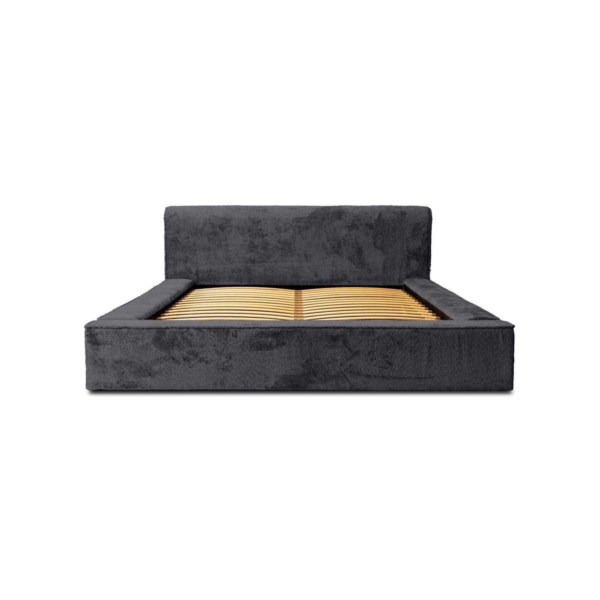 POLSTERBETT aus Polstermaterial Pedrosa 180x200 cm, Schwarz - Schwarz, Textil (180/200cm) - Fedve