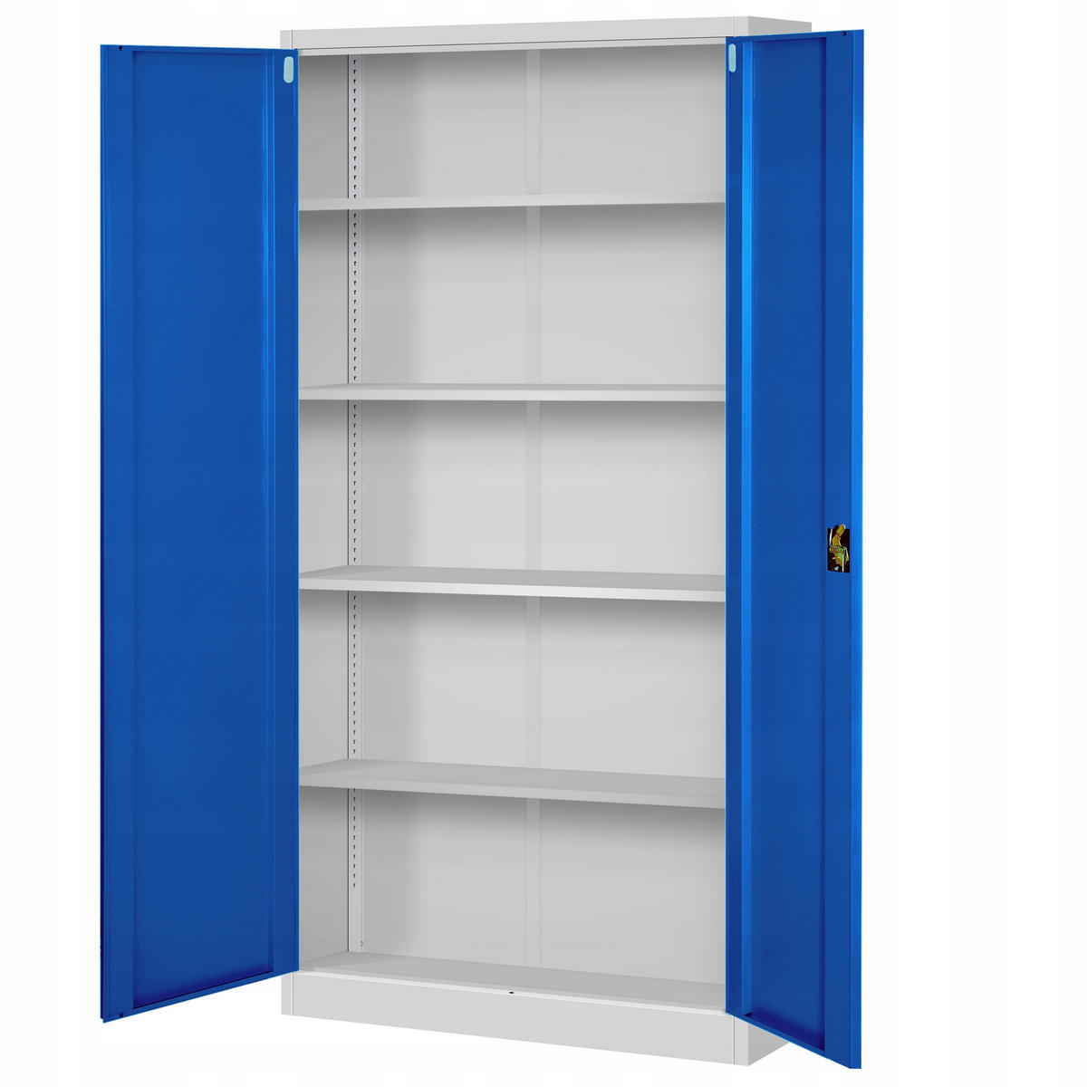 AKTENSCHRANK JAN 185x90x45 cm - Blau/Weiß, Metall (90/185/40cm) - Jan Nowak