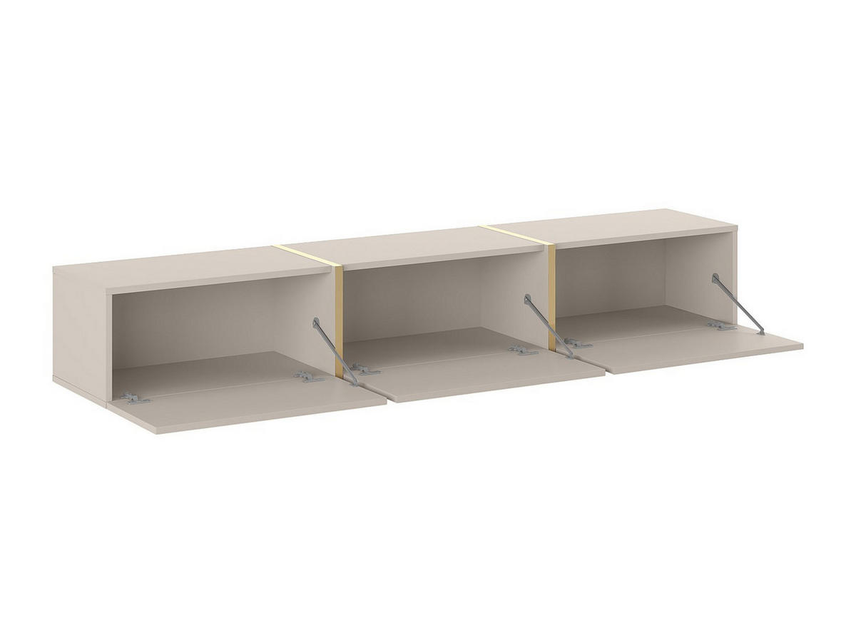 TV-HÄNGESCHRANK - 179.9 x 34.6 - holz - beige, goldfarben Marzialo - Beige/Goldfarben, Holz (179.9/27.7/34.6cm) - Vente-Unique