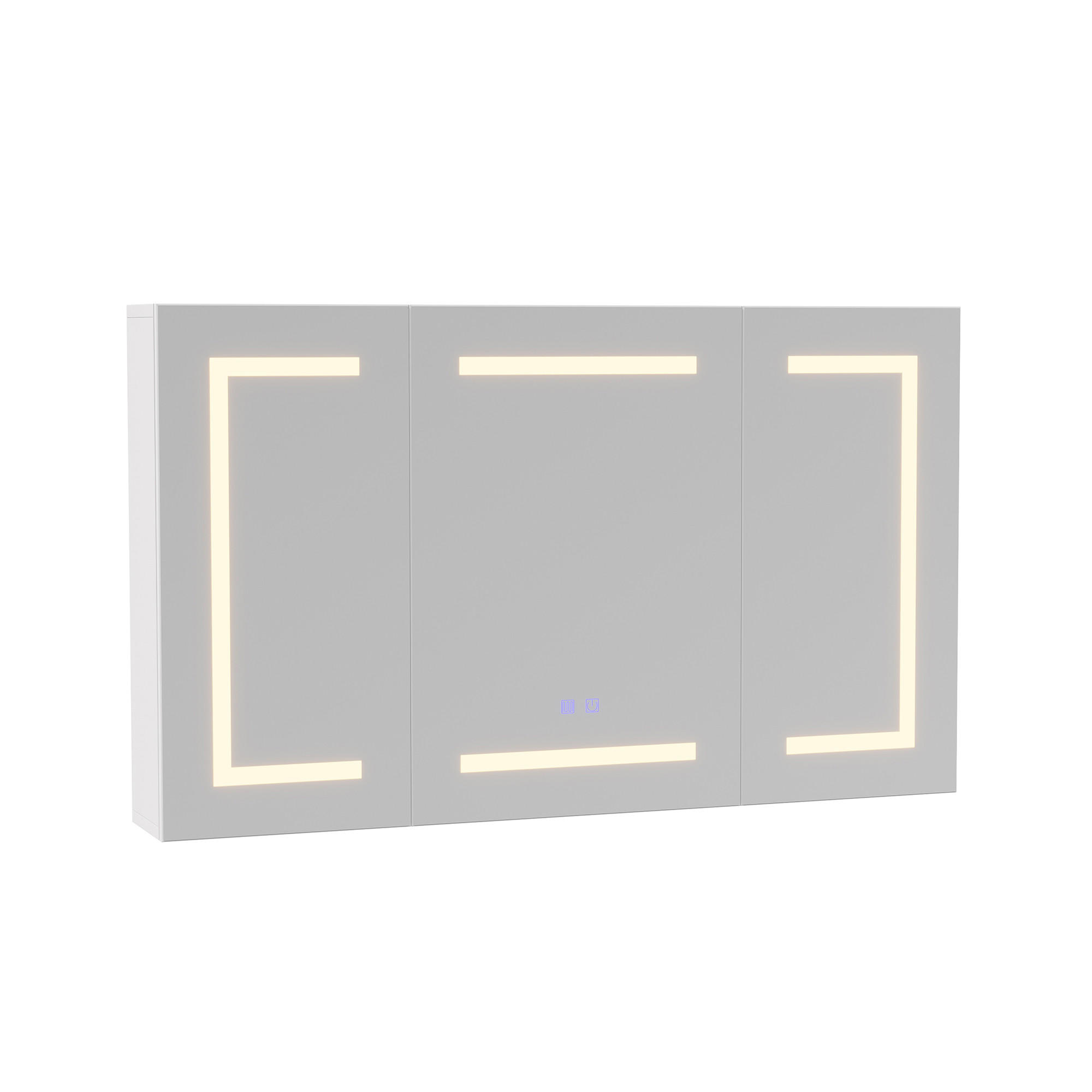 SPEGELSK&Aring;P | Uttag, pappersfack, 3 lysdioder, imfri, justerbar Vit 60/13.5/100 cm