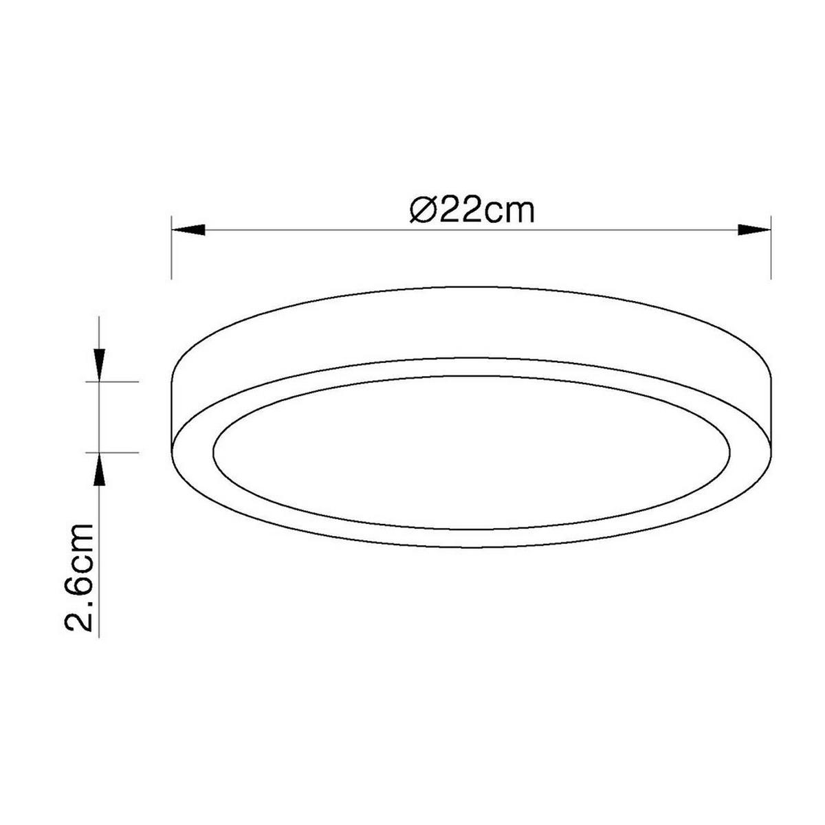 LED DECKENLEUCHTE VITOS Silber Metall - Silberfarben, Metall (22/22/2.6cm) - Globo Lighting