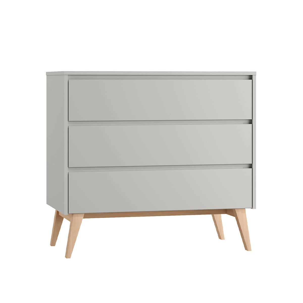 DJEČJA KOMODA Swing Sivo i drvo - siva, drvni materijal (100/92/52cm) - Petits-meubles