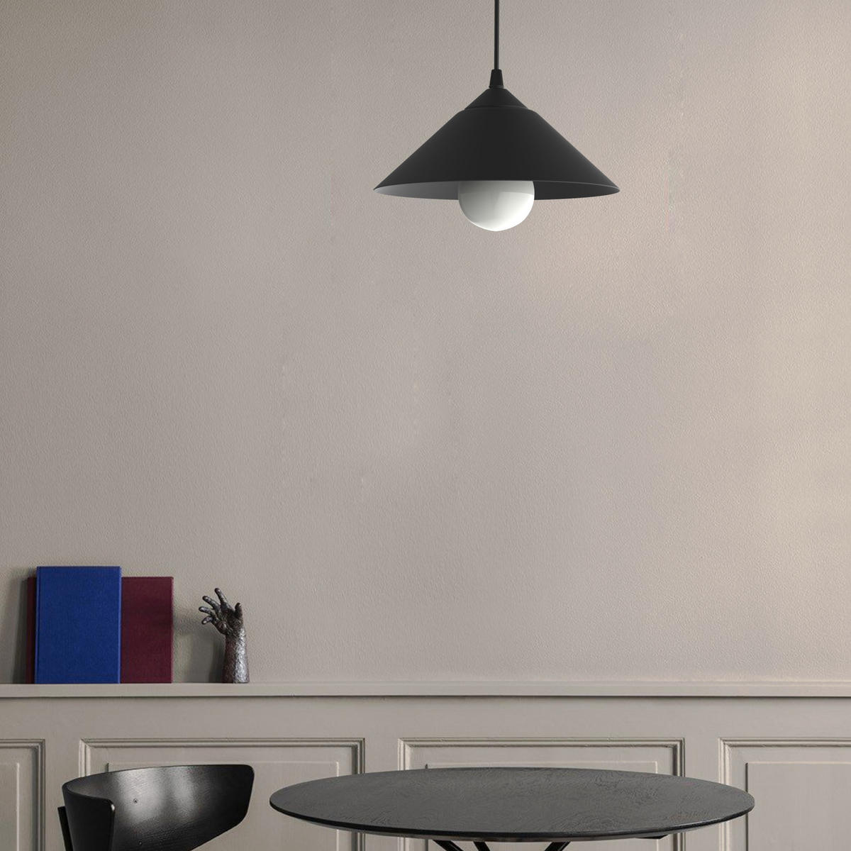 HÄNGELEUCHTE - Dunkelbraun, Metall (25/25/10cm) - Lumicom